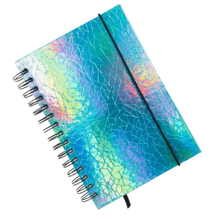 AGENDA PERMANENTE HOLOGRAFICO AZUL A5 15X21CM 160 FOLHAS - WINCY - Image 4