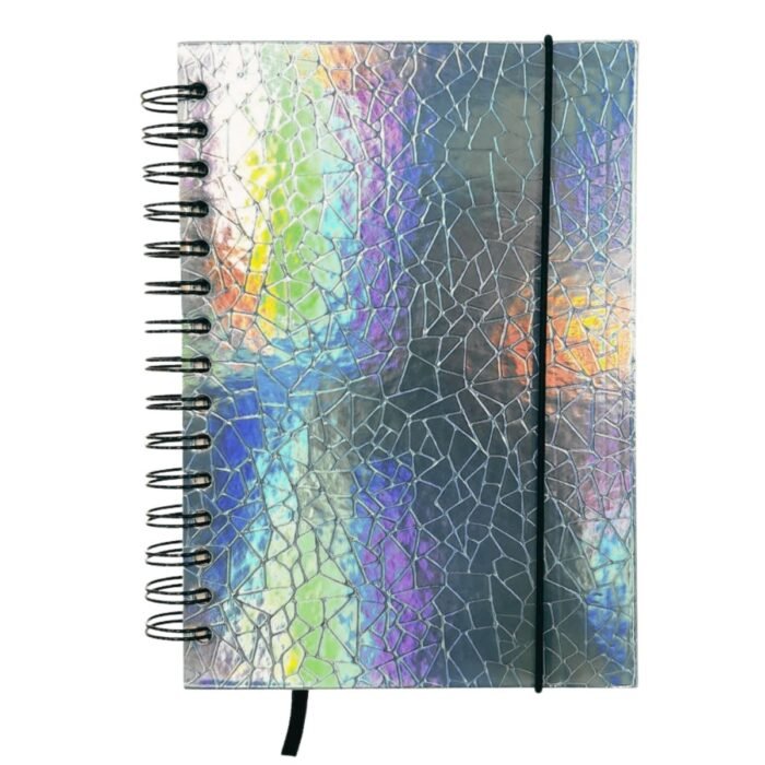 AGENDA PERMANENTE HOLOGRAFICO BRANCO A5 15X21CM 160 FOLHAS - WINCY