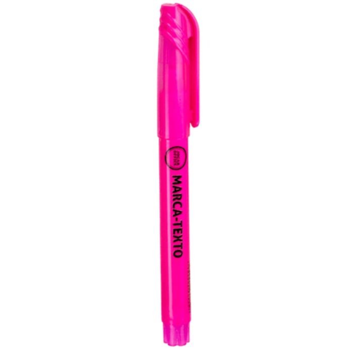CANETA MARCA TEXTO COR ROSA FLUORESCENTE - LEONORA