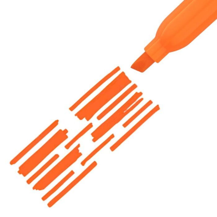 CANETA MARCA TEXTO FLUORESCENTE COR LARANJA CX 12 UNIDADES - BRW - Image 4