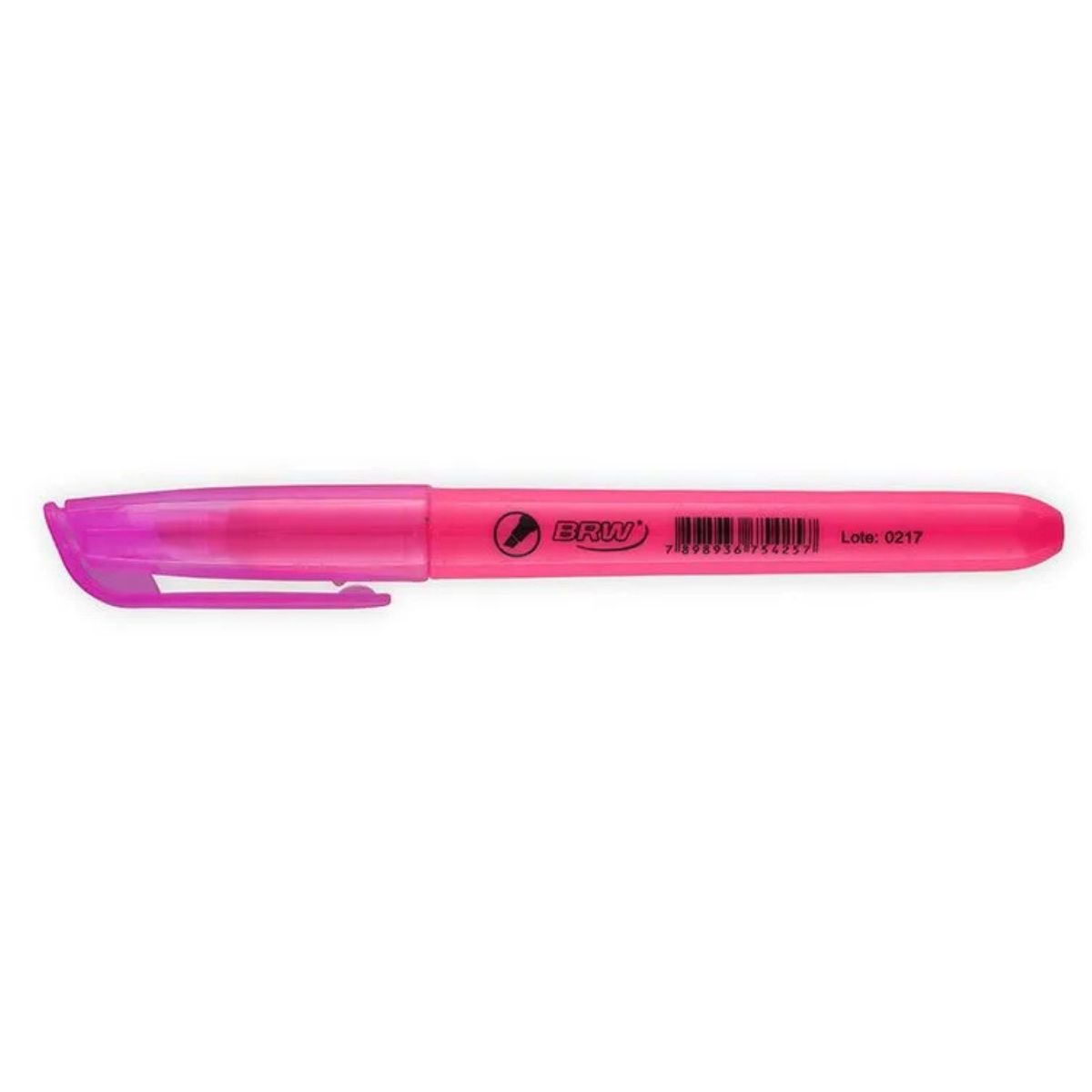 CANETA MARCA TEXTO FLUORESCENTE COR ROSA - BRW
