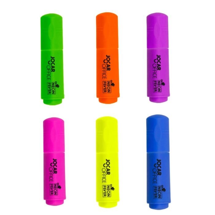 CANETA MARCA TEXTO MINI TRIANGULAR CORES NEON FEVER 1 UNIDADE - LEONORA
