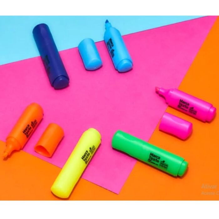 CANETA MARCA TEXTO MINI TRIANGULAR CORES NEON FEVER 1 UNIDADE - LEONORA - Image 2