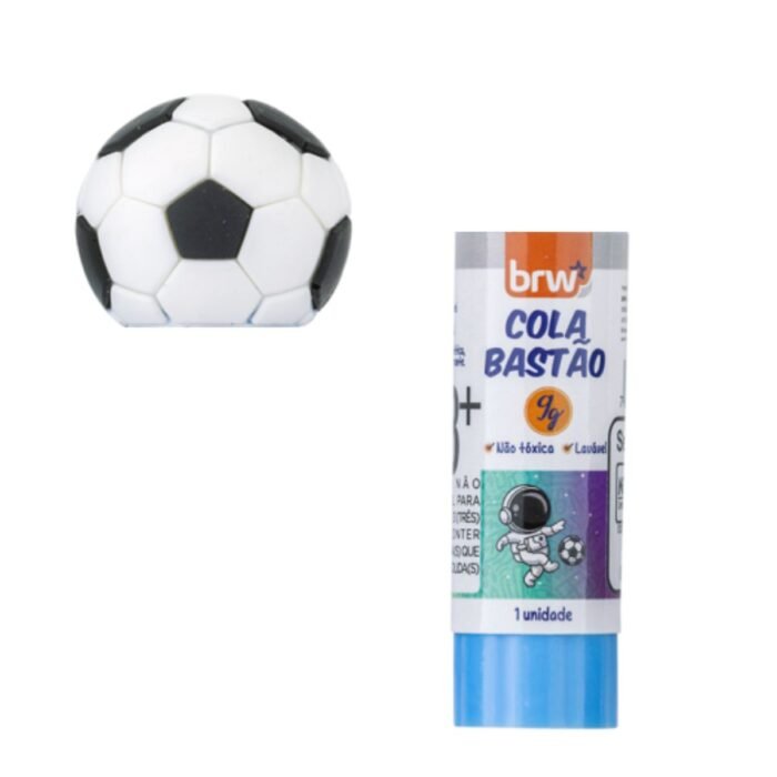 COLA EM BASTÃO COM PONTEIRA TEMATICA JOYFUL BOLA DE FUTEBOL 9G - BRW - Image 3