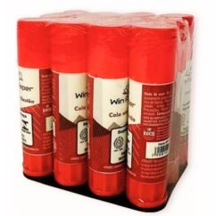 COLA EM BASTAO PVA 21G BRANCA KIT 12 UNIDADES - WINCY