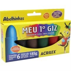 GIZ DE CERA GIZAO MEU PRIMEIRO GIZ 6 CORES - ACRILEX