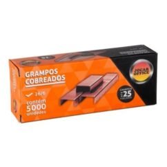 GRAMPO PARA GRAMPEADOR COBREADO 26/6 CX 5.000UN - LEONORA