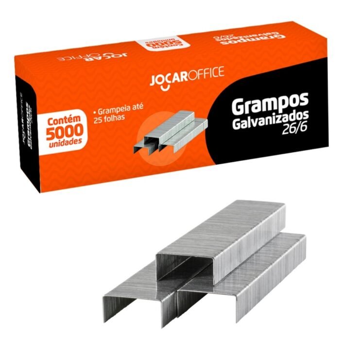 GRAMPO PARA GRAMPEADOR GALVANIZADO 26/6 CX 5.000UN - LEONORA - Image 4