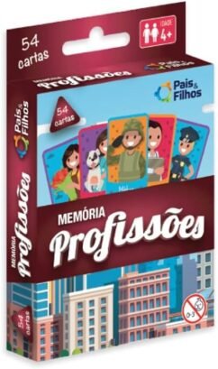 JOGO DA MEMORIA PROFISSÕES COM 54 CARTAS - PAIS E FILHOS