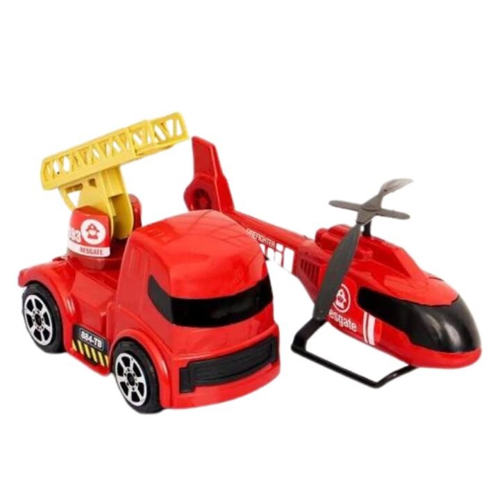 KIT DE BOMBEIRO HELICOPTERO E CAMINHÃO COLEÇÃO FORCES RESGATE - ZUCA TOYS - Image 6
