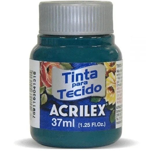 TINTA PARA TECIDO FOSCA VERDE BANDEIRA 37ML 511 - ACRILEX