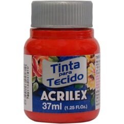 TINTA PARA TECIDO FOSCA VERMELHO TOMATE 37ML 583 - ACRILEX