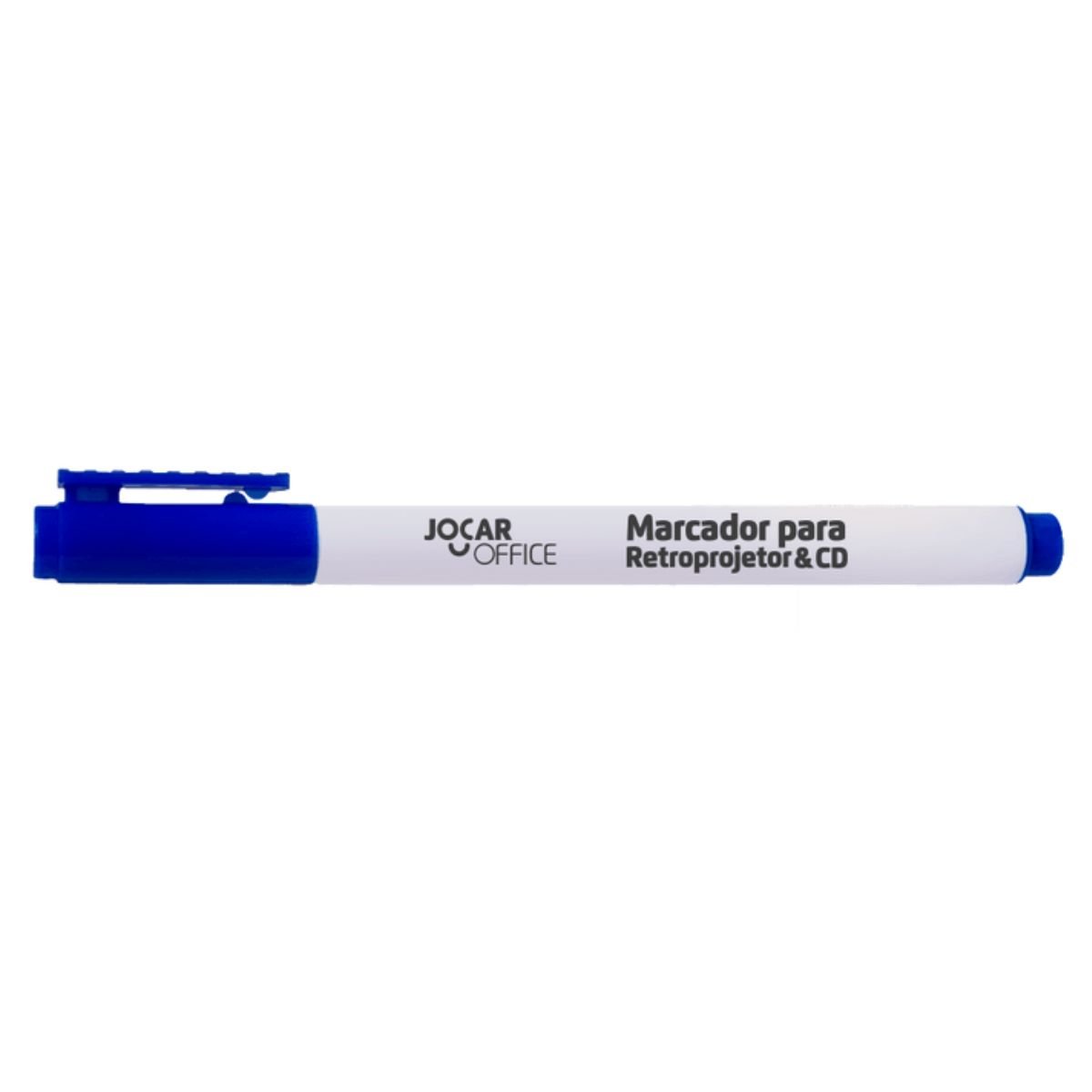 CANETA MARCADOR PARA CD/DVD RETROPROJETOR 2,0MM PERMANENTE AZUL KIT 12 UNIDADES - LEONORA - Image 4
