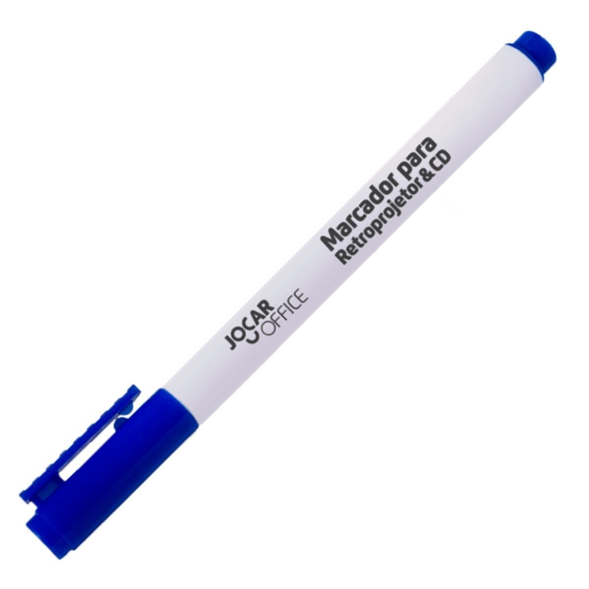 CANETA MARCADOR PARA CD/DVD RETROPROJETOR 2,0MM PERMANENTE AZUL KIT 12 UNIDADES - LEONORA - Image 5