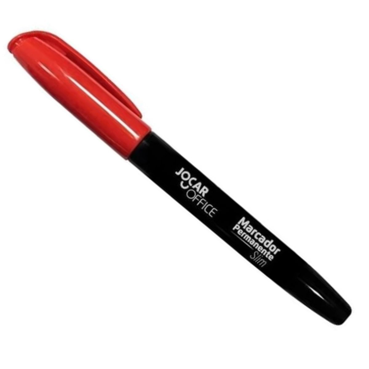 CANETA MARCADOR PERMANENTE MULTIUSO SLIM VERMELHO KIT 12 UNIDADES - LEONORA - Image 3