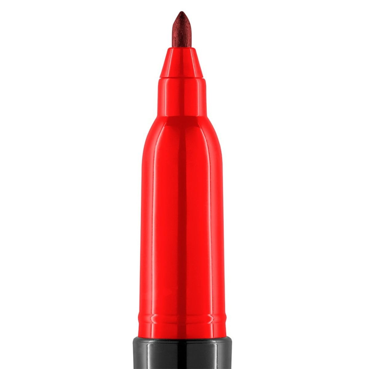 CANETA MARCADOR PERMANENTE MULTIUSO SLIM VERMELHO KIT 12 UNIDADES - LEONORA - Image 4