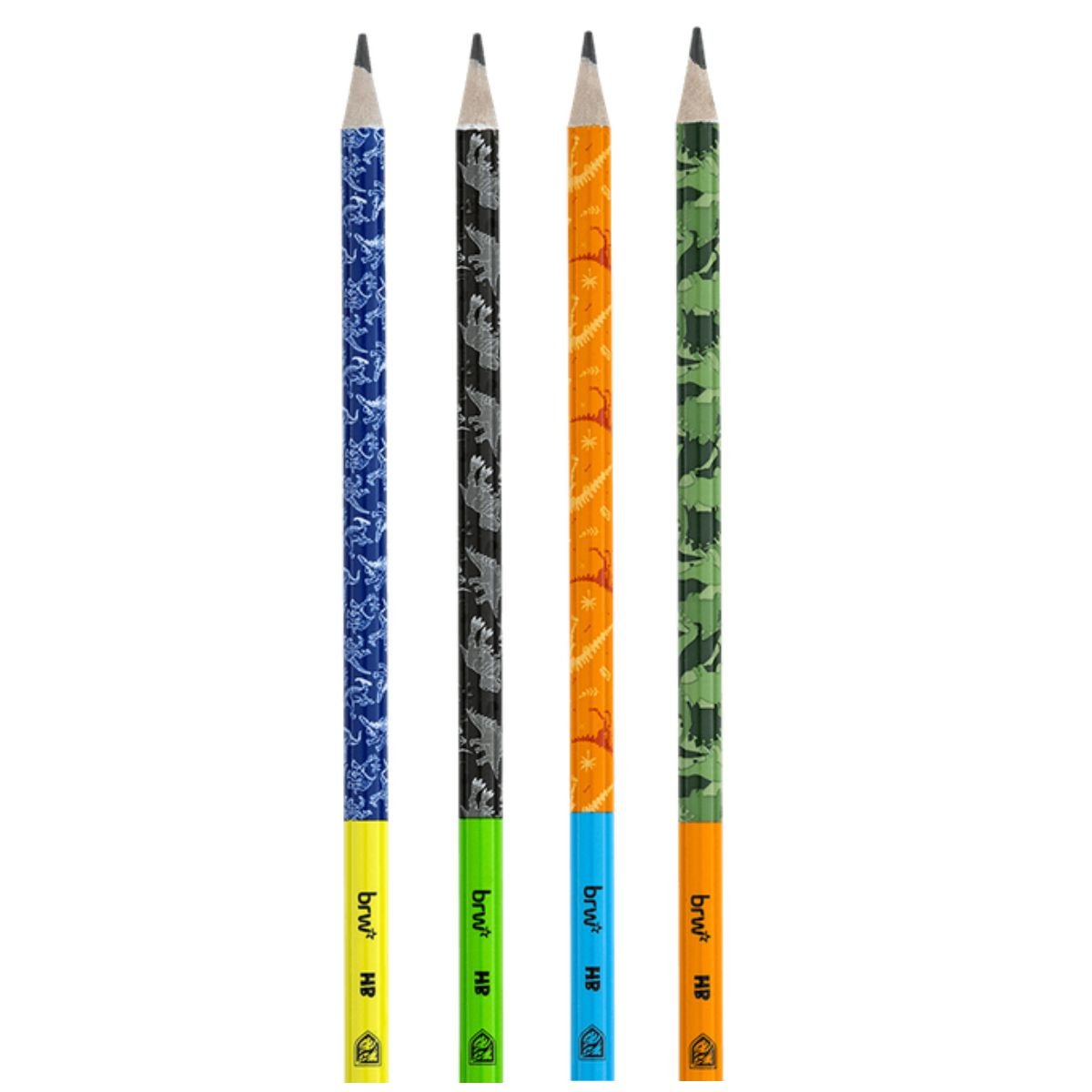 KIT ESCOLAR DINOSSAURO 3 LAPIS HB E 1 BORRACHA DIVERTIDA - BRW - Image 4