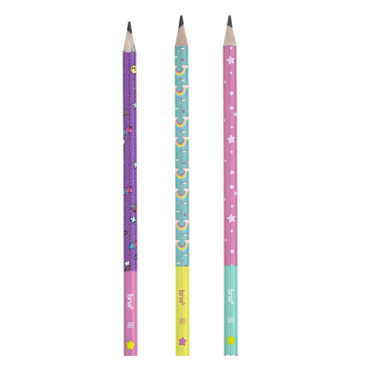 KIT ESCOLAR UNICORNIO 3 LAPIS HB E 1 BORRACHA DIVERTIDA - BRW - Image 5
