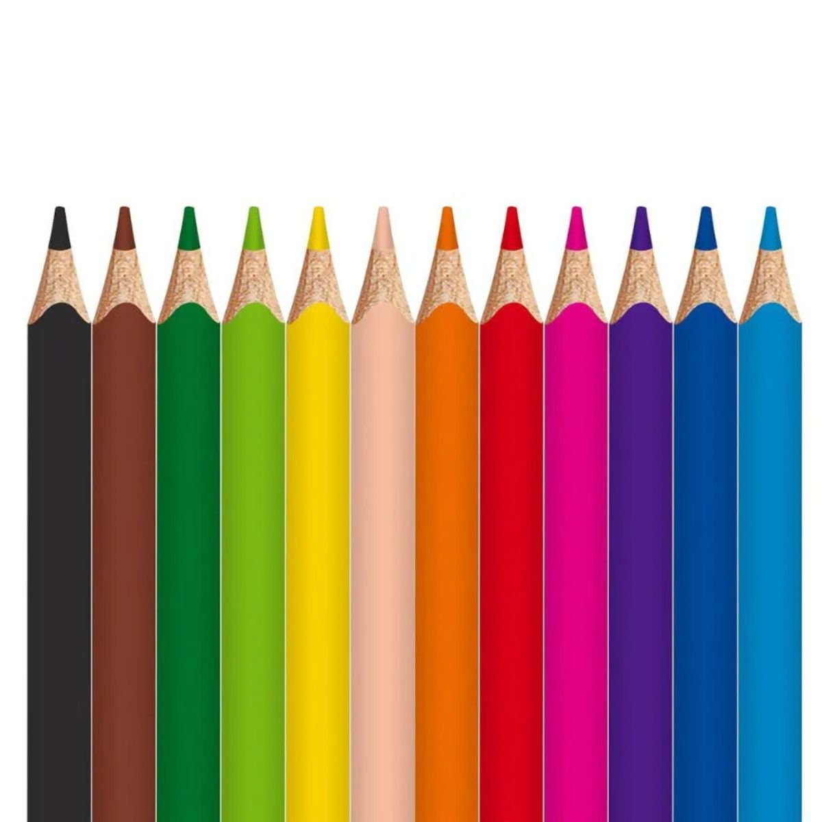 LAPIS DE COR JUMBO COLOR PEPS PONTA GROSSA 12 CORES - MAPED - Image 4