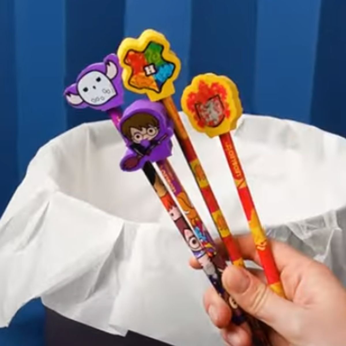 LAPIS GRAFITE HB COM BORRACHA PONTEIRA DECORADA HARRY POTTER KIT 4 UNIDADES - LEONORA - Image 2