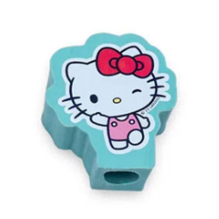 LAPIS GRAFITE HB COM BORRACHA PONTEIRA DECORADA HELLO KITTY VERDE - LEONORA - Image 3