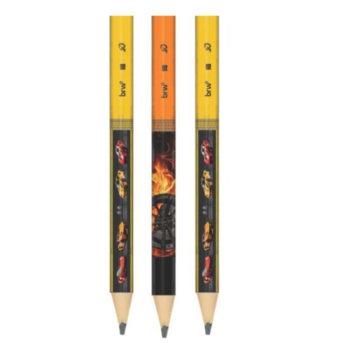 LAPIS GRAFITE PRETO JUMBO CARROS XTREME N°2/HB TRIANGULAR BIG 3 UNIDADE - BRW - Image 2