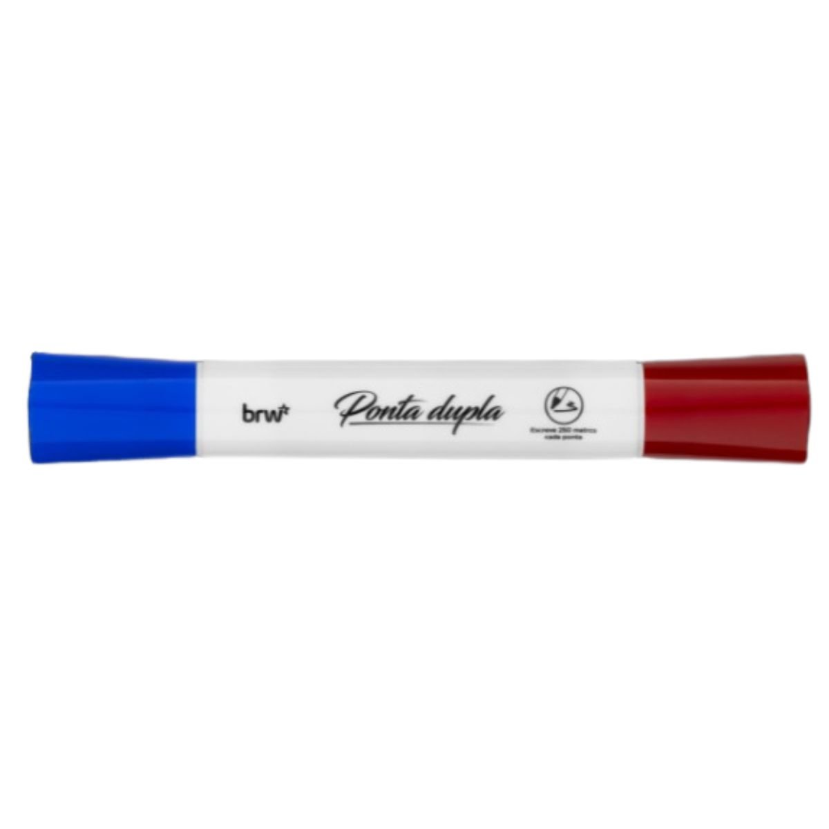 MARCADOR PINCEL PARA QUADRO BRANCO 2 EM 1 PONTA DUPLA VERMELHO E AZUL CX 12 UNIDADES - BRW - Image 7