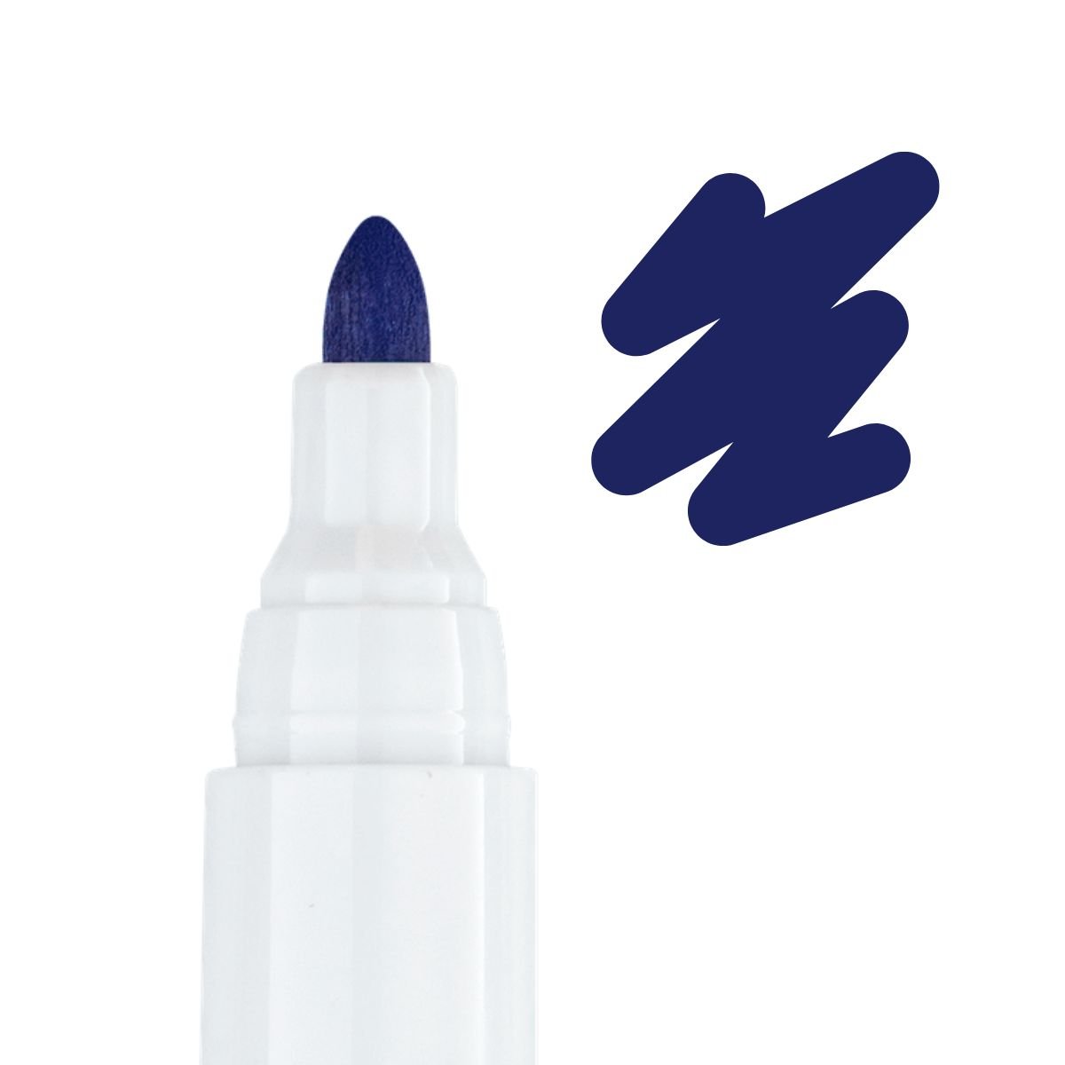 MARCADOR PINCEL PARA QUADRO BRANCO AZUL COM PONTA REDONDA - BRW - Image 2
