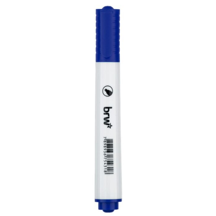 MARCADOR PINCEL PARA QUADRO BRANCO AZUL COM PONTA REDONDA - BRW - Image 5