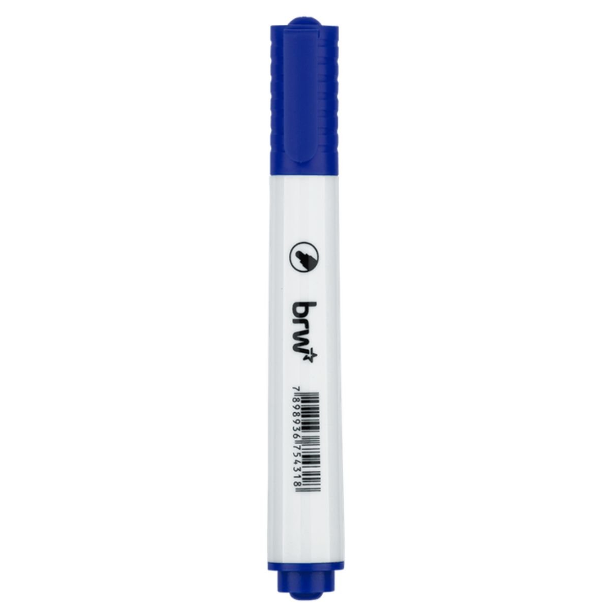 MARCADOR PINCEL PARA QUADRO BRANCO AZUL COM PONTA REDONDA - BRW - Image 5