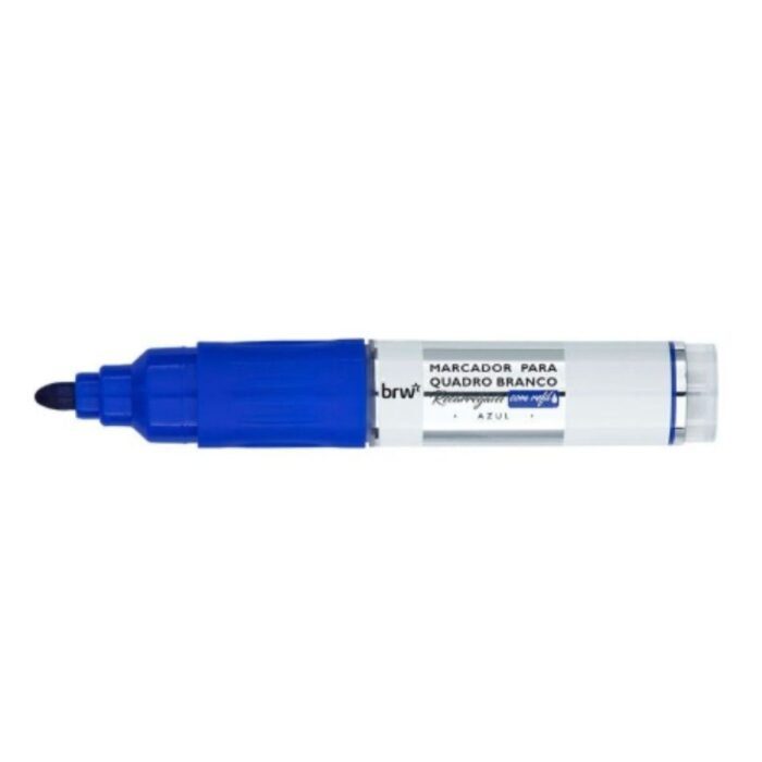 MARCADOR PINCEL PARA QUADRO BRANCO RECARREGAVEL COM CARTUCHO AZUL LINHA PRIME - BRW - Image 2