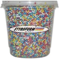 PEROLA DE ISOPOR EPS BOLINHA BOLA COLORIDA POTE 750ML - STYROFORM