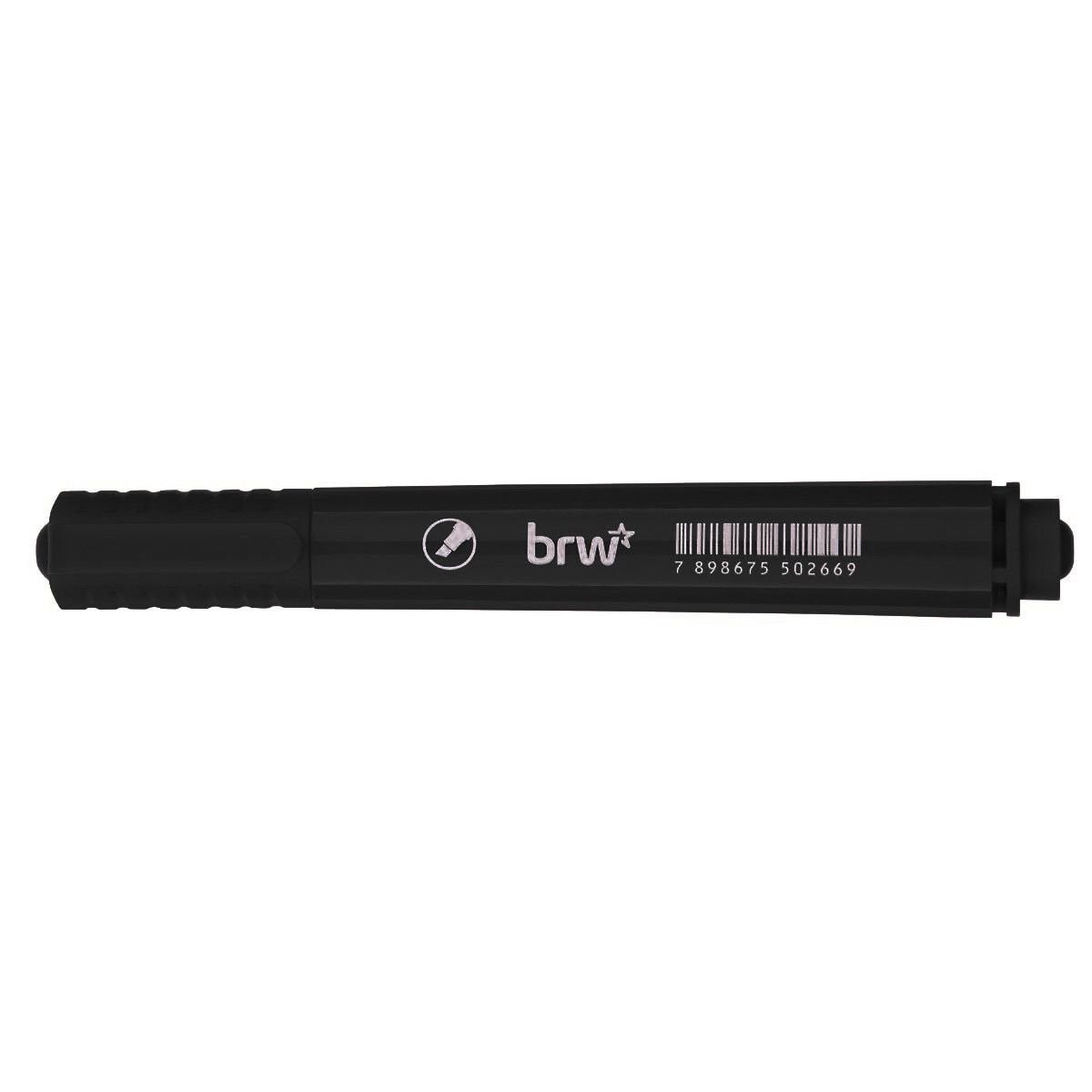 PINCEL ATOMICO MARCADOR PERMANENTE RECARREGAVEL MULTIUSO PONTA CHANFRADA COR PRETO - BRW - Image 8