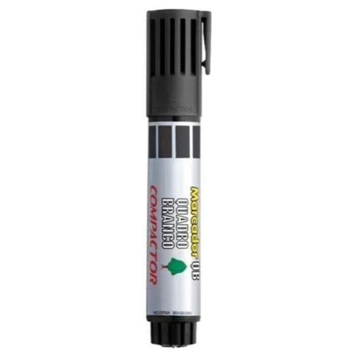 PINCEL MARCADOR PARA QUADRO BRANCO QB RECARREGAVEL PRETO - COMPACTOR - Image 5