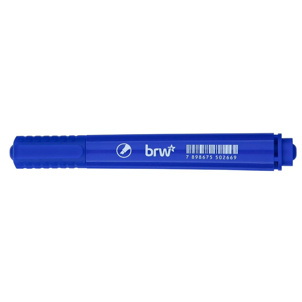 PINCEL ATOMICO MARCADOR PERMANENTE RECARREGAVEL MULTIUSO PONTA CHANFRADA AZUL CX 12 UNIDADES - BRW - Image 9