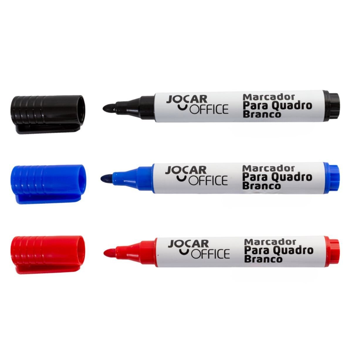 MARCADOR PINCEL PARA QUADRO BRANCO LOUSA KIT 3 CANETÕES AZUL VERMELHO E PRETO - LEONORA - Image 2