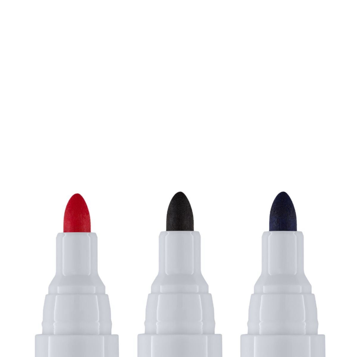 MARCADOR PINCEL PARA QUADRO BRANCO LOUSA KIT 3 CANETÕES AZUL VERMELHO E PRETO - LEONORA - Image 3