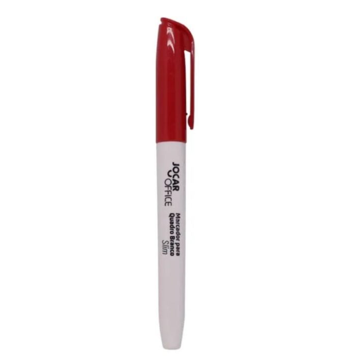 MARCADOR PINCEL PARA QUADRO BRANCO SLIM COR VERMELHO 1 UNIDADE - LEONORA