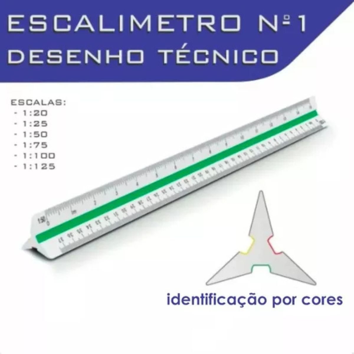 REGUA ESCALIMETRO TRIANGULAR JOCAR OFFICE 30CM 6 ESCALAS - LEONORA - Image 4