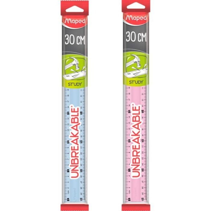 REGUA INQUEBRAVEL STUDY UNBREAKABLE 30CM - MAPED