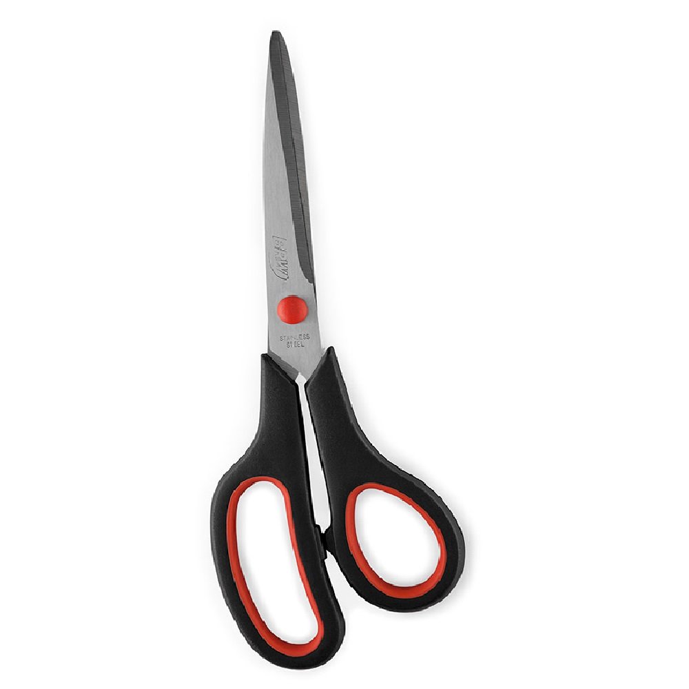 TESOURA DE AÇO INOX 21CM CABO EMBORRACHADO BLISTER COM 1 UNIDADE - BRW - Image 2