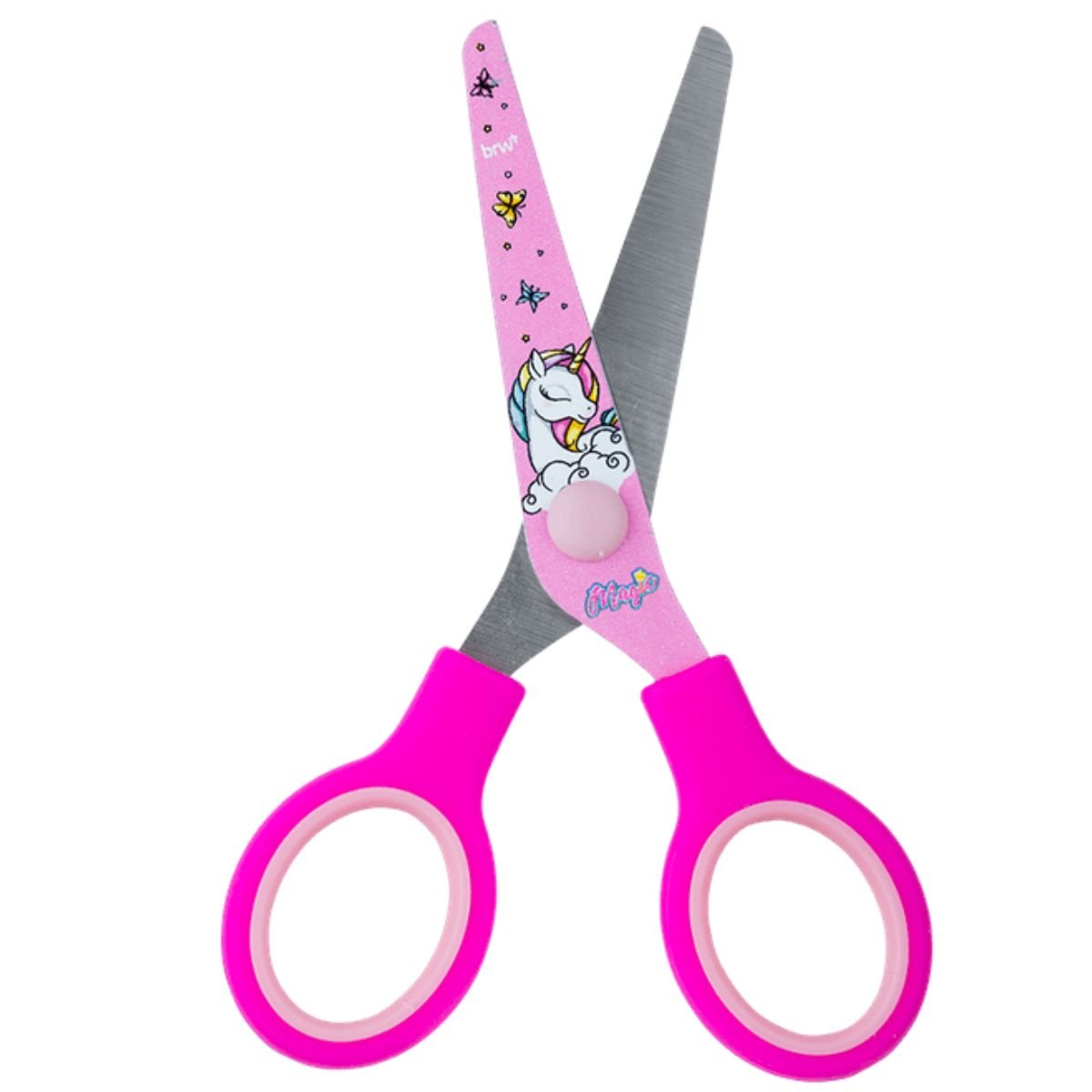 TESOURA ESCOLAR INFANTIL DECORADA UNICORNIO MAGIC 13CM - BRW - Image 3