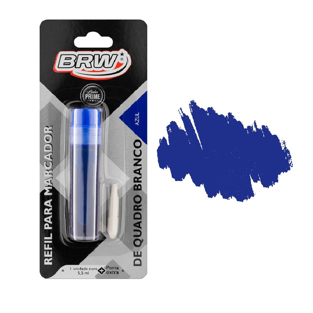 TINTA MARCADOR QUADRO BRANCO REFIL PARA PINCEL AZUL (5,5ML + PONTA) - BRW - Image 3
